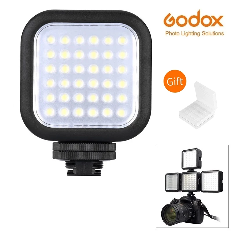 

Godox LED36 LED Video Light 36 5500 ~ 6500K luci a LED per videocamera DSLR videocamera mini DVR matrimonio notizie intervista f
