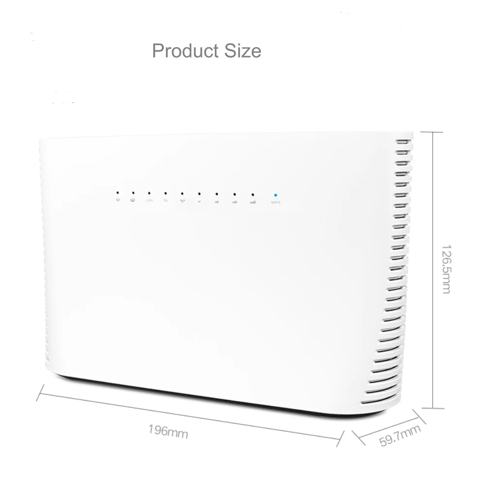 Wi-Fi- AC1200M 3G, 4G, Lte,  Wan/Lan, TR069,  SIM-, IPSec L2TP PPTP