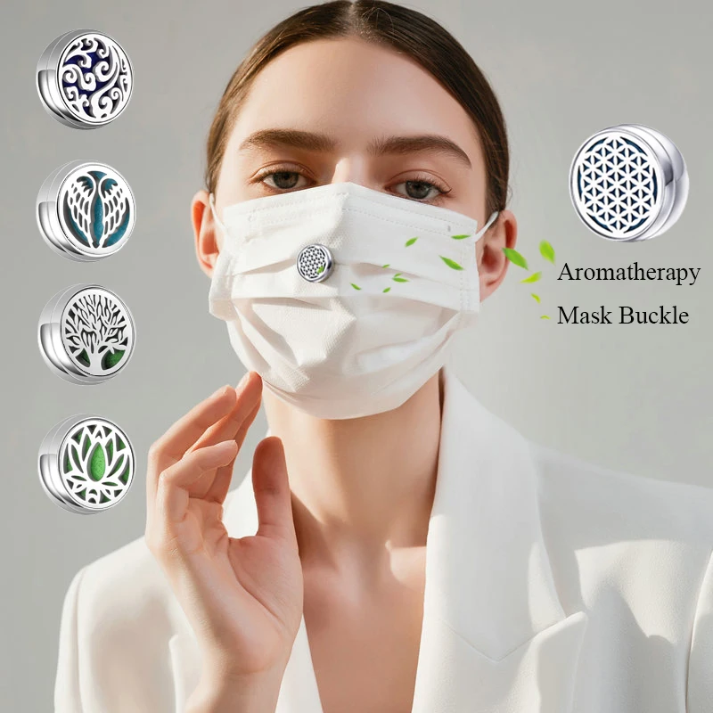 Магнитная пряжка для ароматерапии с распылителем эфирных масел 25 видов 12 мм