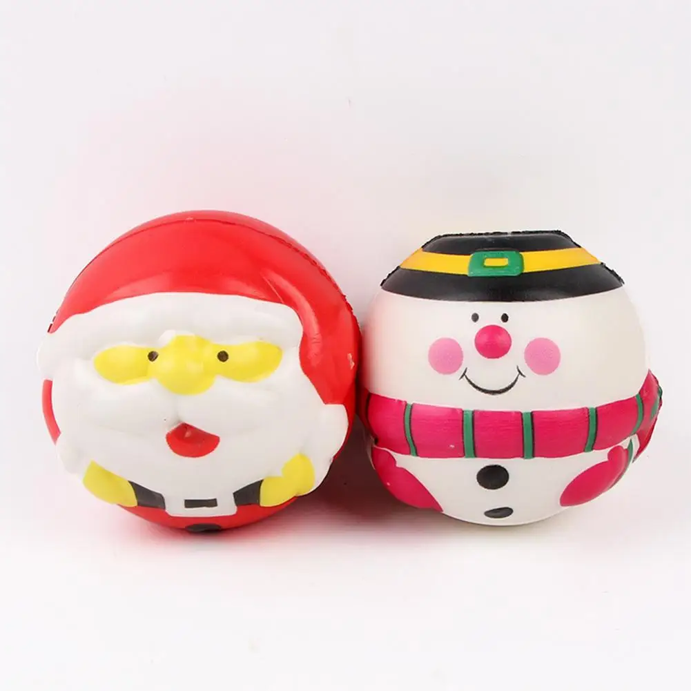 6 см PU Санта-Клаус/Снеговик мяч Squishies медленно поднимающиеся игрушки кукла