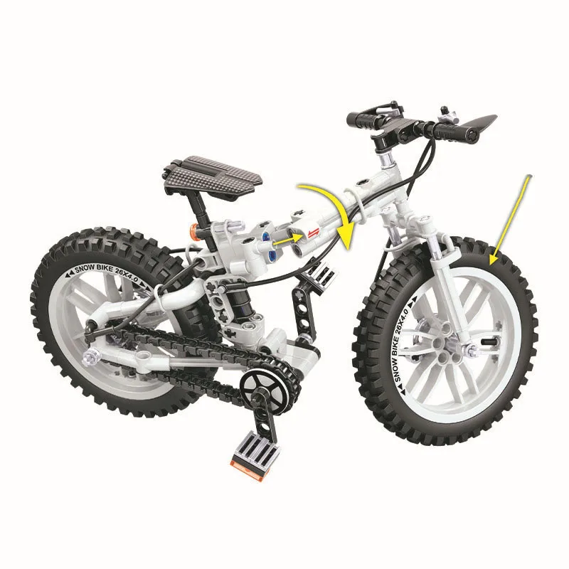 

Funny Building Block Folding Bicycle Model Children Favorite Interesting Bricks Toys For Kids Best Birthday Children's Day Gifts