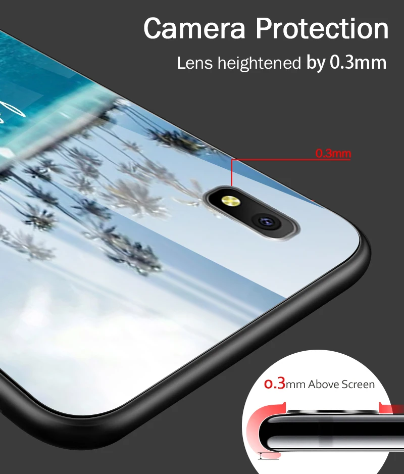 Для samsung Galaxy J4Plus M10 M20 M30 Note9 закаленное Стекло чехол A10 A20 A30 A40 A50 A6S A70 A8S A80 A90 противоударный чехол-держатель