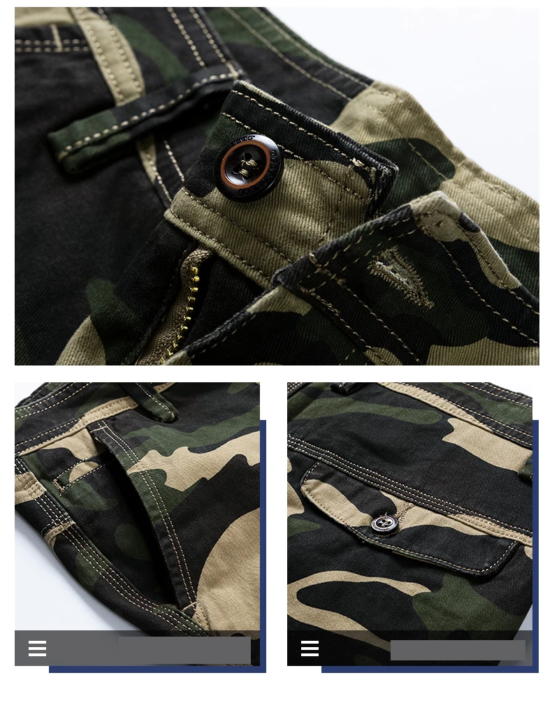 

Plus Size Camouflage Cargo Shorts Men Casual Shorts 2021 Summer Fashion Multi Pocket Shorts Outdoor Sports Tactical Shorts Men