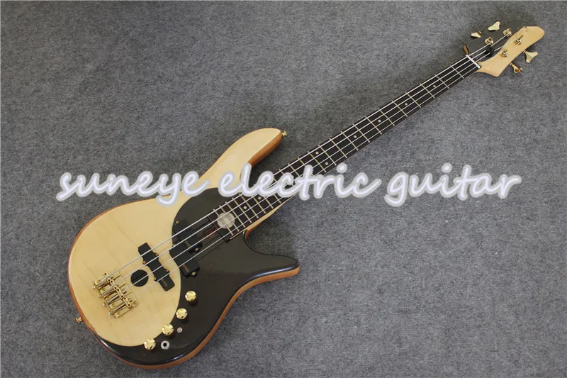 Горячая продажа 4 струны электрогитары Позолоченные элементы гитары Fodera бас