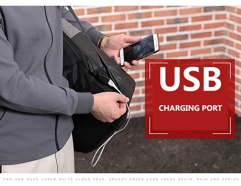 Рюкзак с usb зарядкой, умный рюкзак с блокировкой паролем, модная Водонепроницаемая Студенческая сумка, деловая безопасная сумка для ноутбука