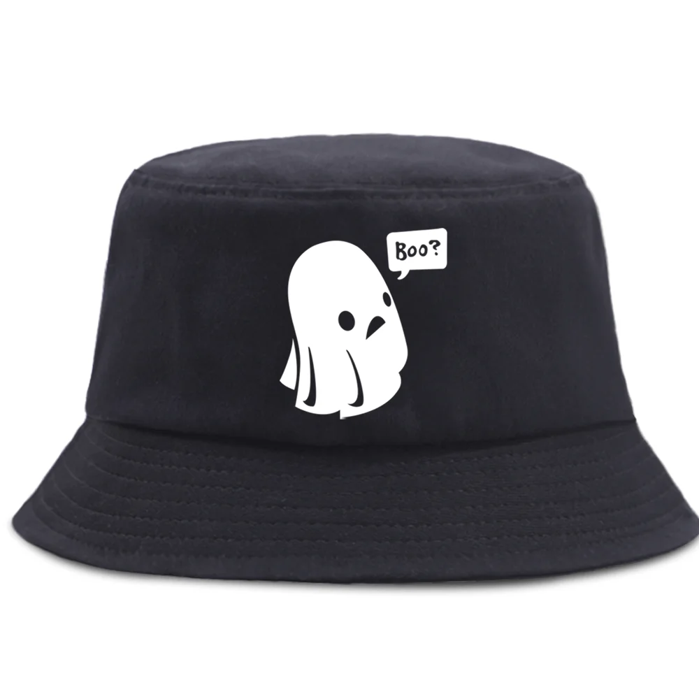 

Панама Ghost Boo с принтом на Хэллоуин, Солнцезащитная уличная Рыболовная Шапка, летняя Кепка унисекс для рыбалки, хлопковая уличная Панама