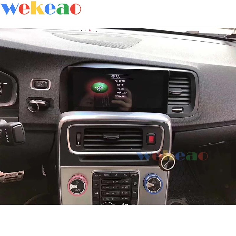 Wekeao 8 &quotсенсорный экран Android 9 0 автомобильный Dvd плеер головное устройство для Volvo