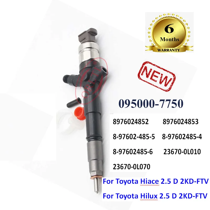 

ORLTL Diesel Injector nozlle 095000-7380 0950007380 095000-7381 095000-7382 8-97602-485-5 for Toyota Hiace Hilux 2.5 D 2KD-FTV