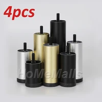 4pcs metal adjustable furniture legs replacement for sofa office table couch cabinet tv stand legs aluminum alloy furniture feet