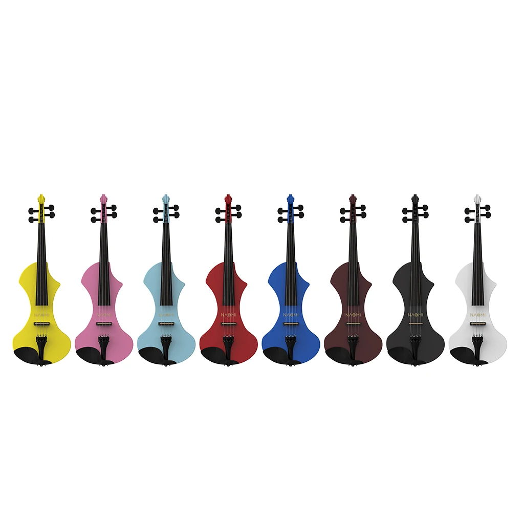 Professional 4/4 Full Size Electric Violin Set w/ Violin Case +Brazilwood Bow+Audio Cable+Rosin Solidwood Violin Venus Style