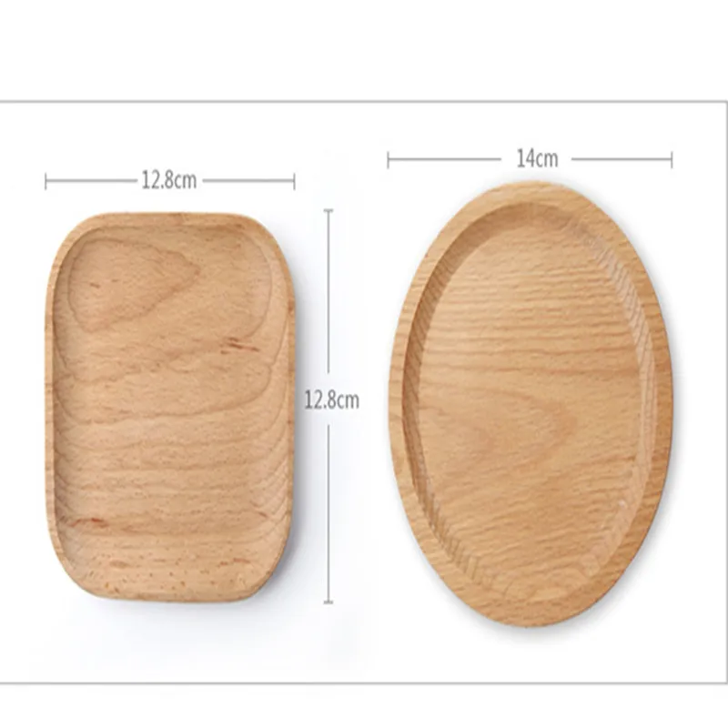 Креативные деревянные тарелки круглые квадратные маленькие для выпечки
