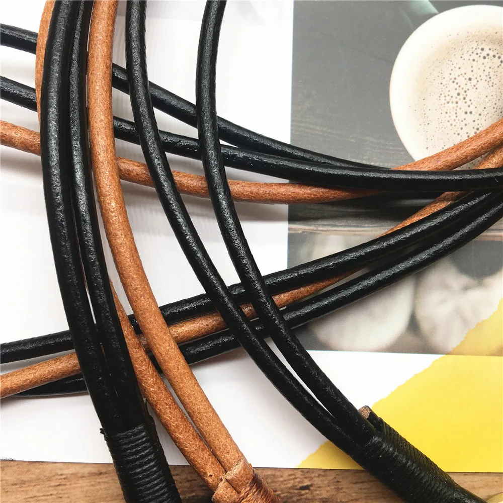 

Cowhide Genuine Leather Lanyard Neck strap for mobile phone bag key work card holder neck lanyard straps keys keychain