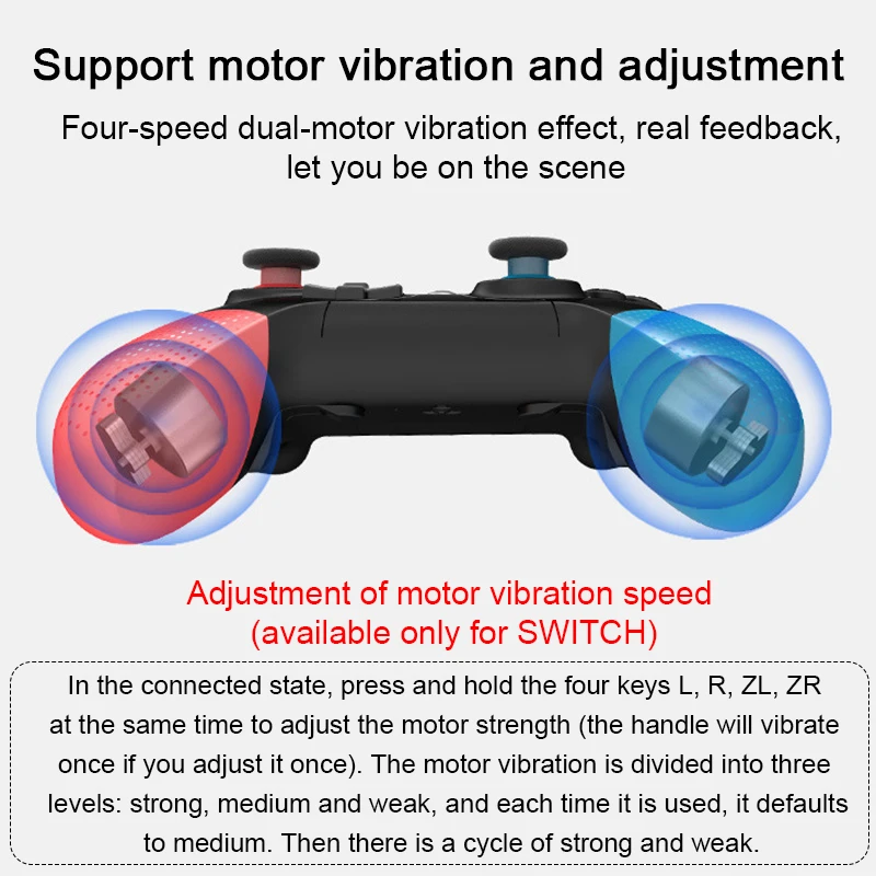 

Suitable for Switch / Switch Lite / PC Wireless Bluetooth Handle Six-Axis Dual Vibration Game Handle NFC Game Controller