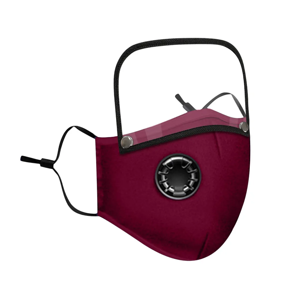 

4Pcs Adults Cotton Mouth Mask Washable Reusable Face Mask With PM2.5 8 Filter And Detachable Eye Shield Mascarilla Reutilizable