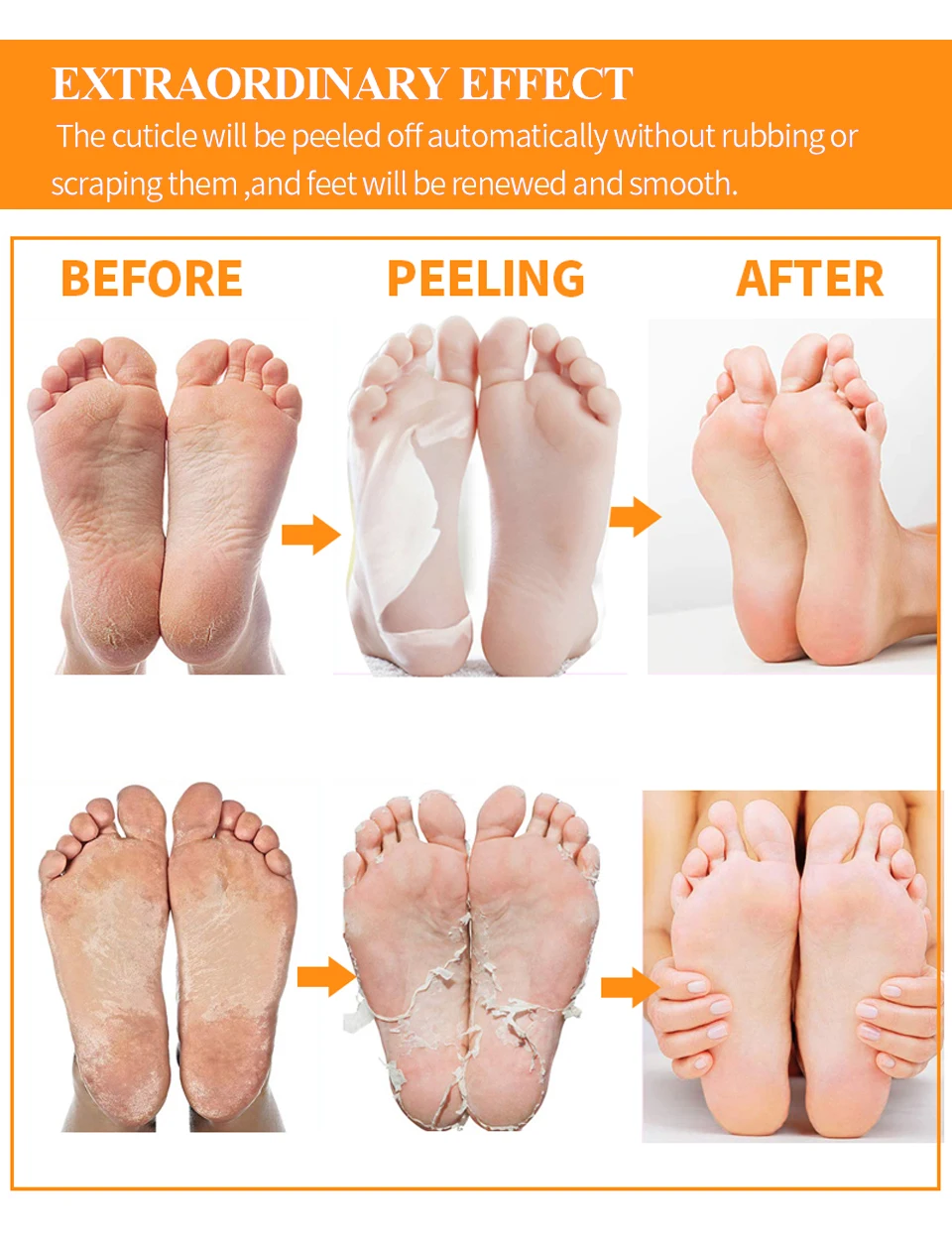 Маска для ног пилинг маска скраб отшелушивающие носки педикюра против трещин