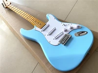 inheriting the classic sky blue six string electric guitar vintage yellow maple xylophone neck free shipping