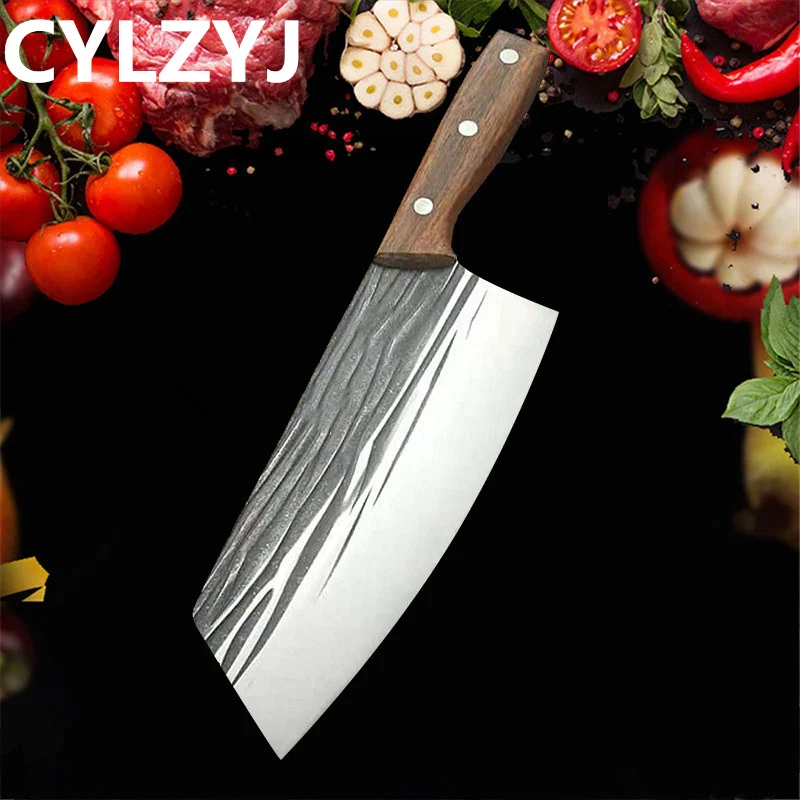 Кованый кухонный нож столовые приборы сербский шеф-повар для нарезки мяса ножи