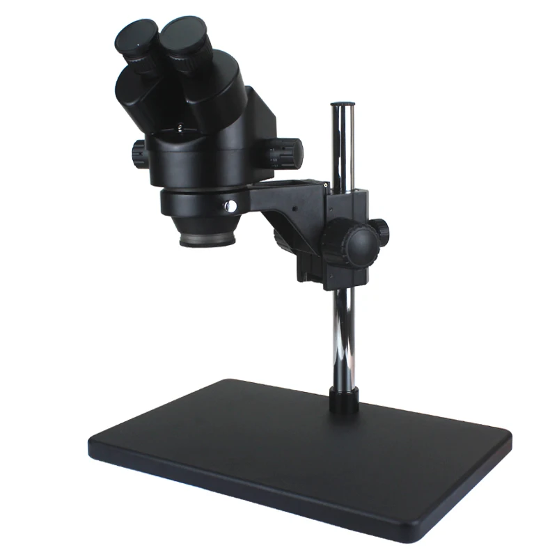 Большой стол 7X 45X промышленный бинокулярный стерео микроскоп с линзой 0 5x barlow для