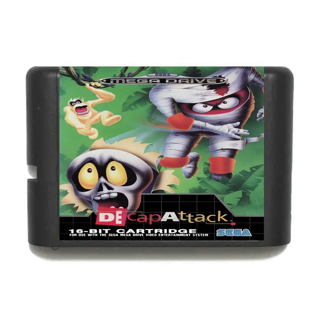 Decap Attack 16 bit MD Game Card For Sega Mega Drive For Genesis