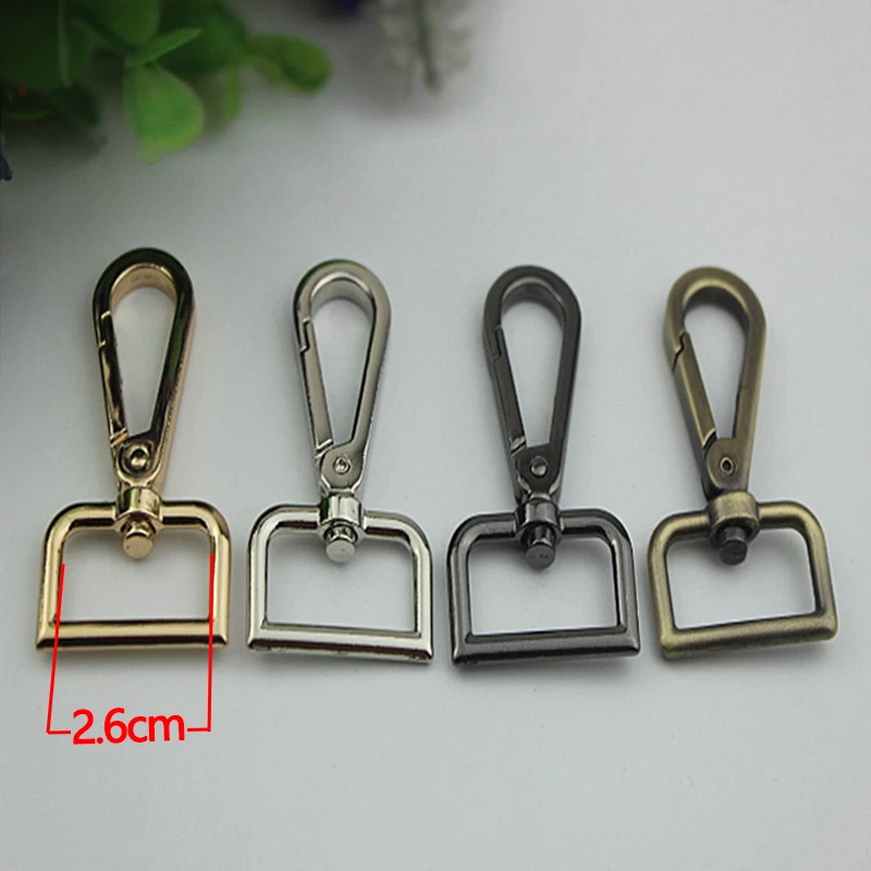 Карабин металлический 30 шт./лот 26 мм (внутренний) золотистый серебристый черный