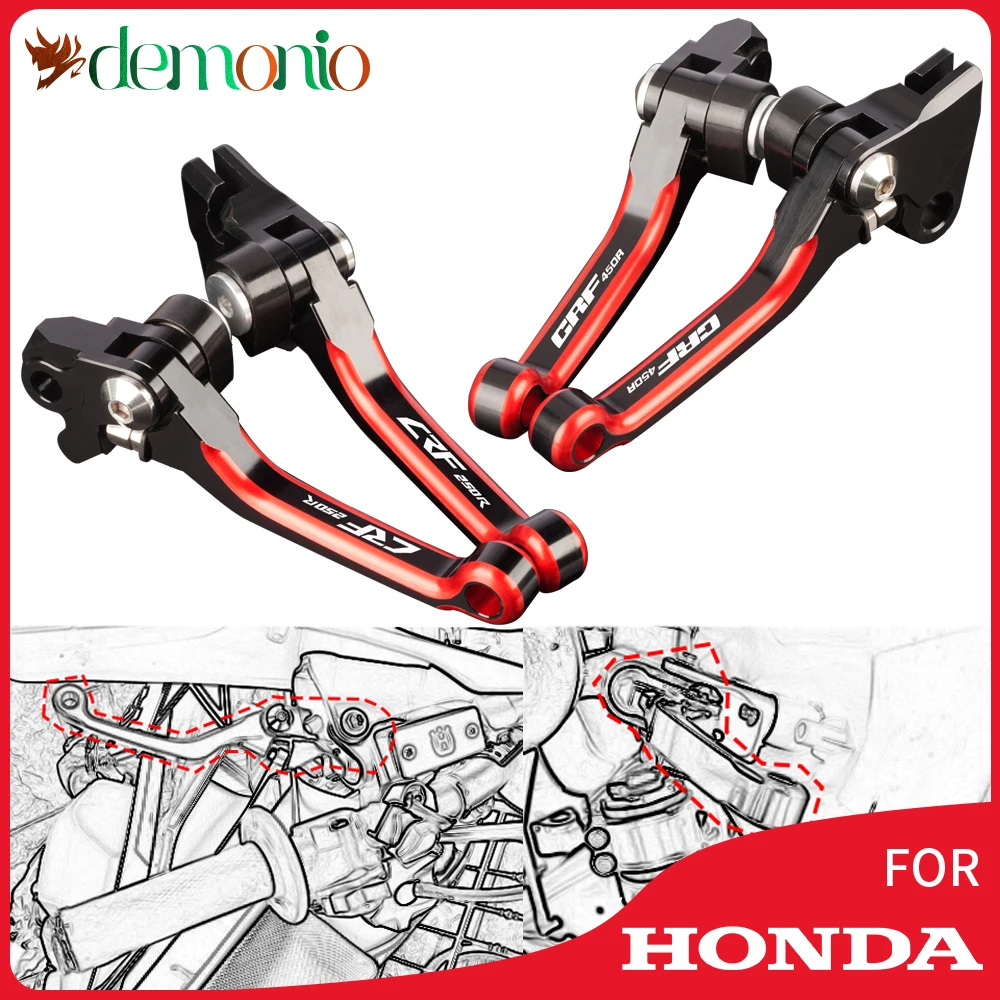 

Motorbike Brake Clutch Lever For HONDA CRF450X CRF250X CR125R CR250R CRF450R CRF250R CR CRF 125R 250R 450R 125 250 450 R CRF250