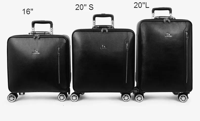 Чемодан на колесиках из натуральной кожи 16/20 дюймов деловой чемодан коробка с