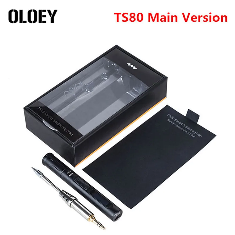 Паяльная станция TS80 QC3.0 USB Type-C OLED-чип STM32 TS-B02 TS-D25 TS-K4 TS-J02 набор наконечников |