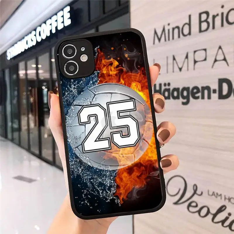 

PERSONALIZED NUMBER Hockey Basketball Phone Case matte transparent For iphone 7 8 11 12 plus mini x xs xr pro max cover