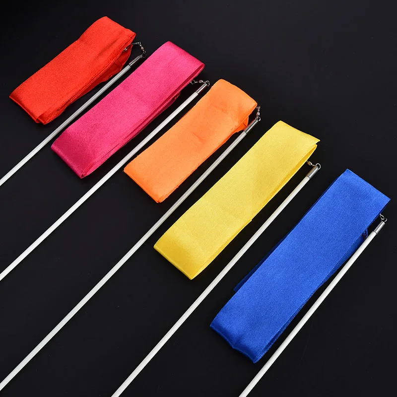

Professional 4m X 5cm Gym Ribbons Dance Ribbon Rhythmic Art Gymnastic Ballet Streamer
