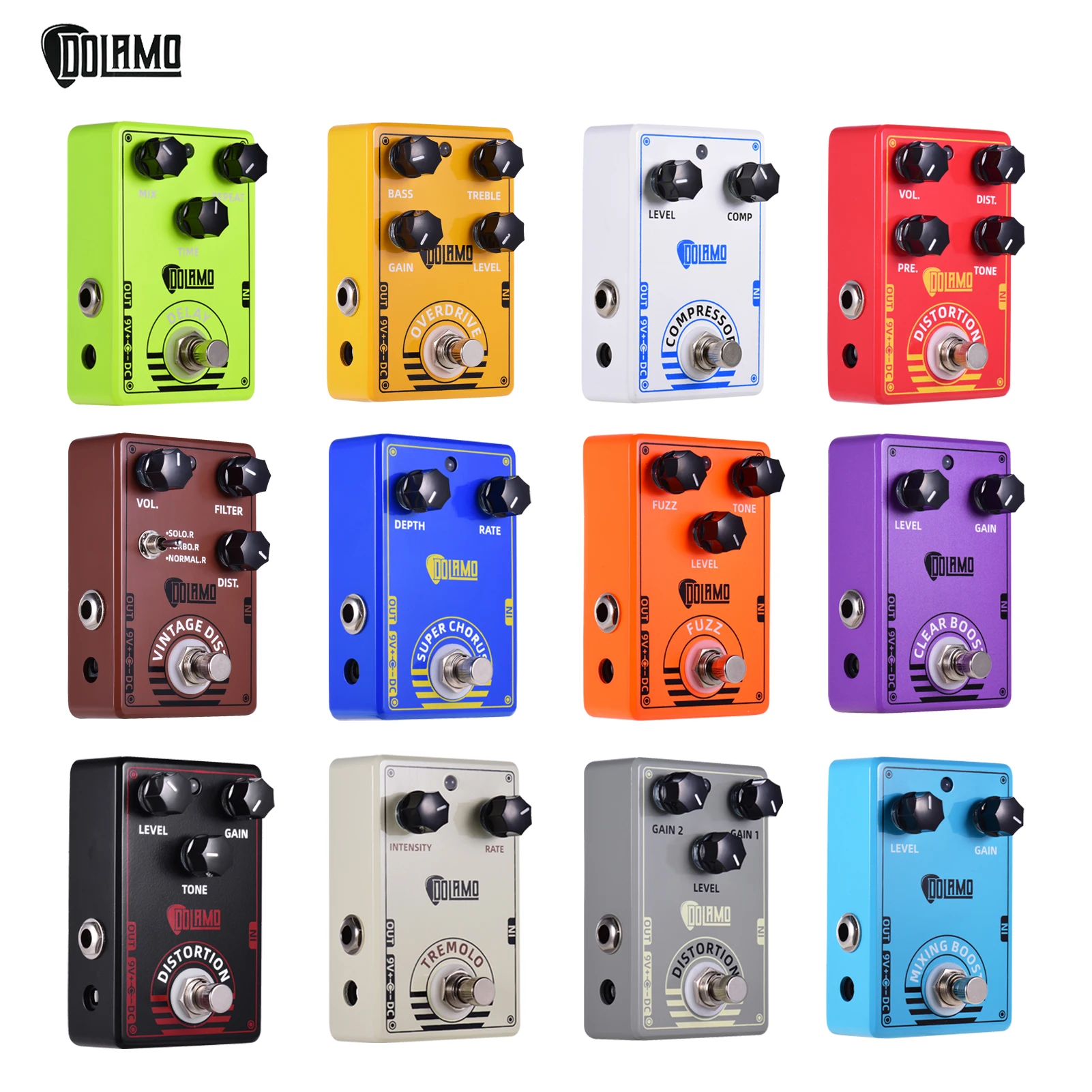 

Dolamo Series Guitar Pedal Chubby Comp Delay Pedal Compressor Electric Guitar Effect Pedal with True Bypass guitar accessories