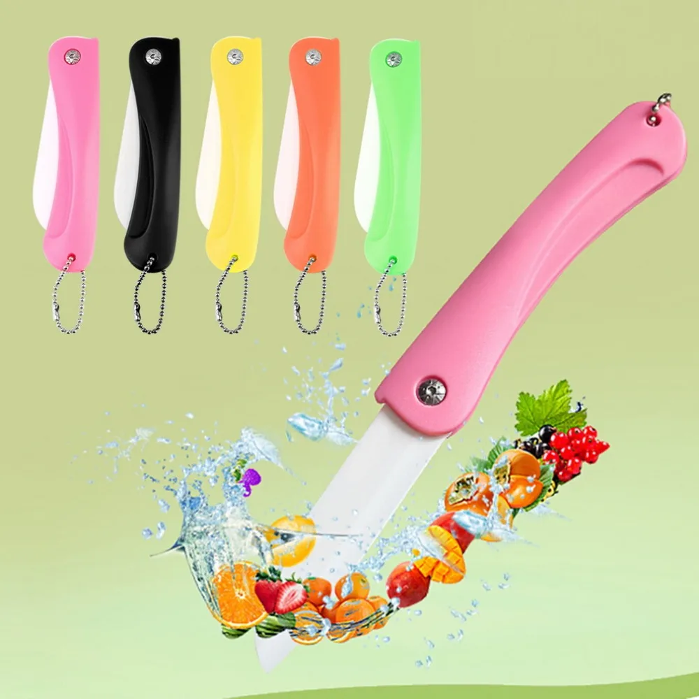 5 цветов складной Керамика Ножи подарок карман складные ножи Кухня овощи фрукты с