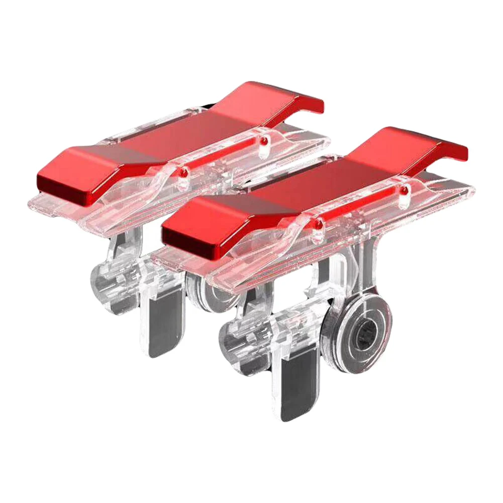 2 unids/lote E9 m&oacute;vil juego para tel&eacute;fono bot&oacute;n de disparo y controlador Joystick juego de supervivencia agarre R1L1 desencadenantes para cuchillos/PUBG/reglas-1