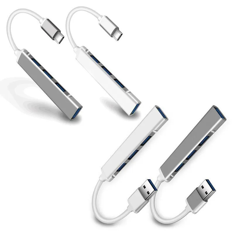 

Mini Hub 3.0 Hub Aluminum Alloy One Drag Four Usb Docking High Port Usb 4 Station Speed Transmission Splitter T7R6