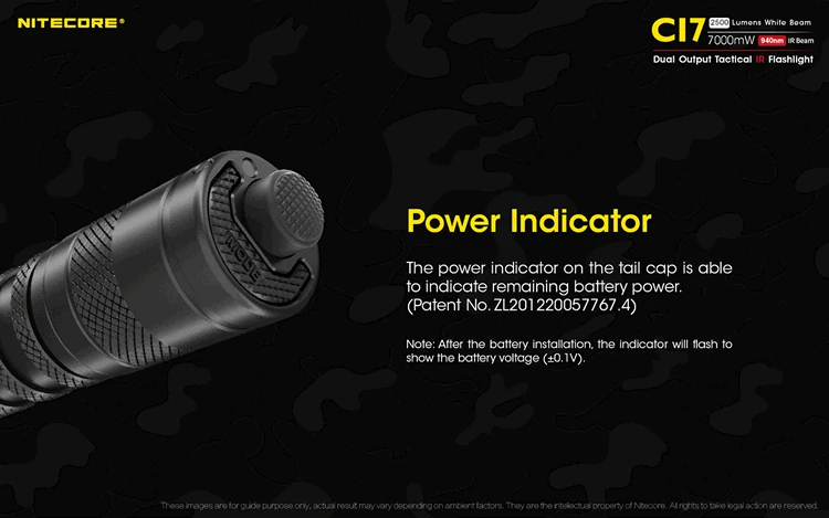 NITECORE CI7 Тактический ИК-фонарик комплект 4* CREE XP-G3 S3 4* SST-10-IR светодиоды Макс 2500 люмен 7000 МВт открытый свет охота факел