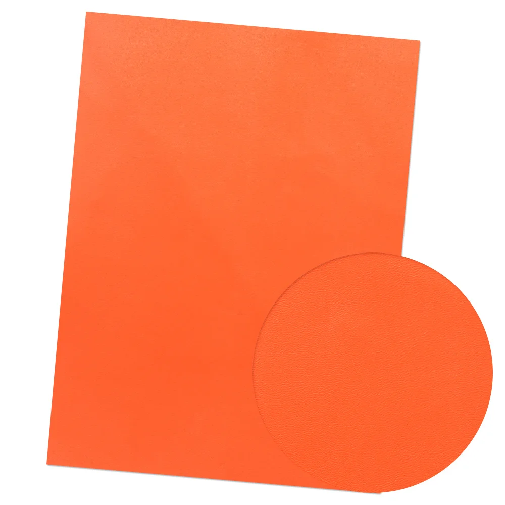 orange IBOWS 22*30 см искусственная кожа ткань для шитья искусственная Синтетическая кожа лист Pu для DIY сумки обувь материал Hademade ткань - Цвет: orange