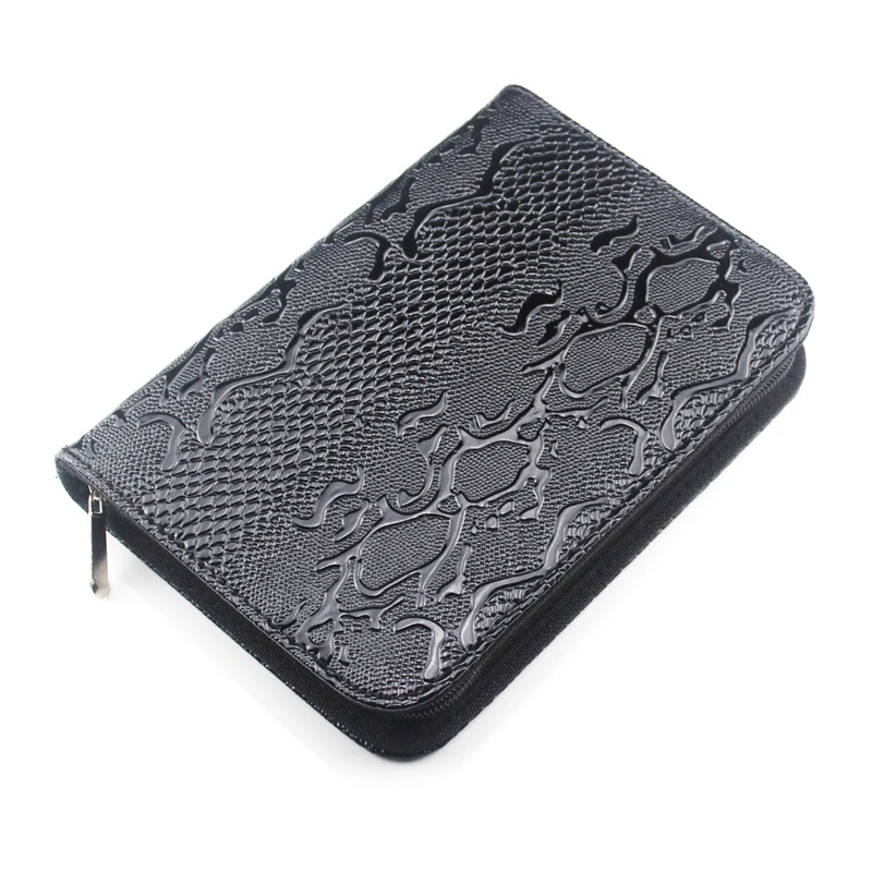 Профессиональный Чехол из искусственной кожи с черными ножницами для стрижки