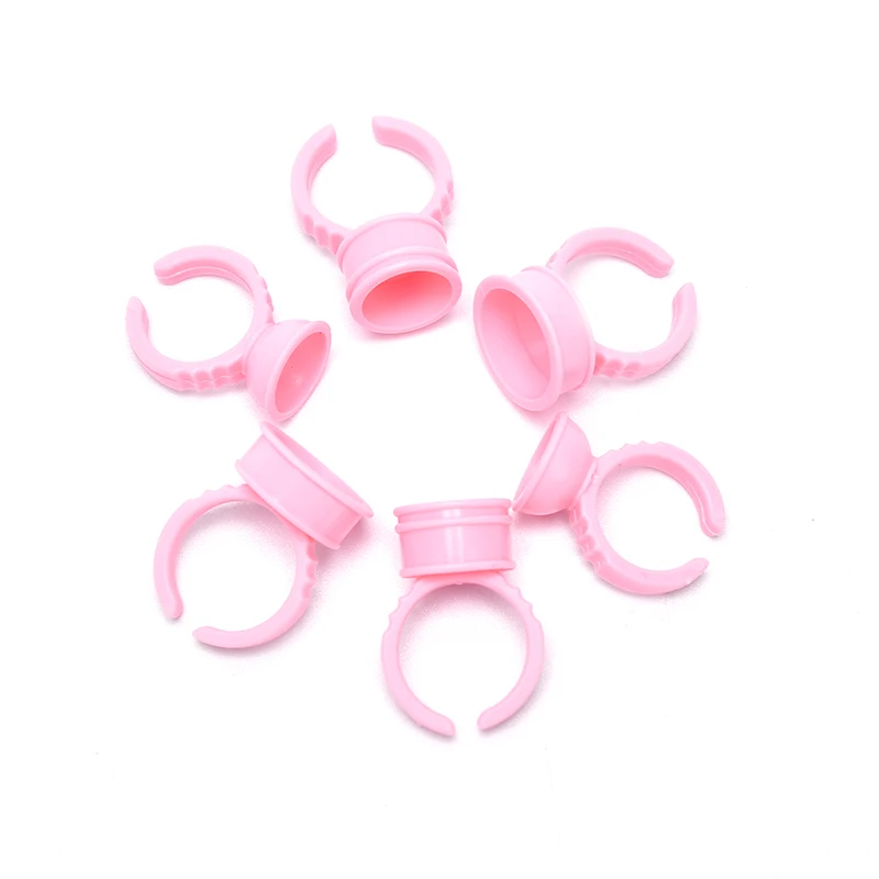 

100pcs Disposable Tattoo Ink Pigment Holder Cup Makeup Ring No Divider