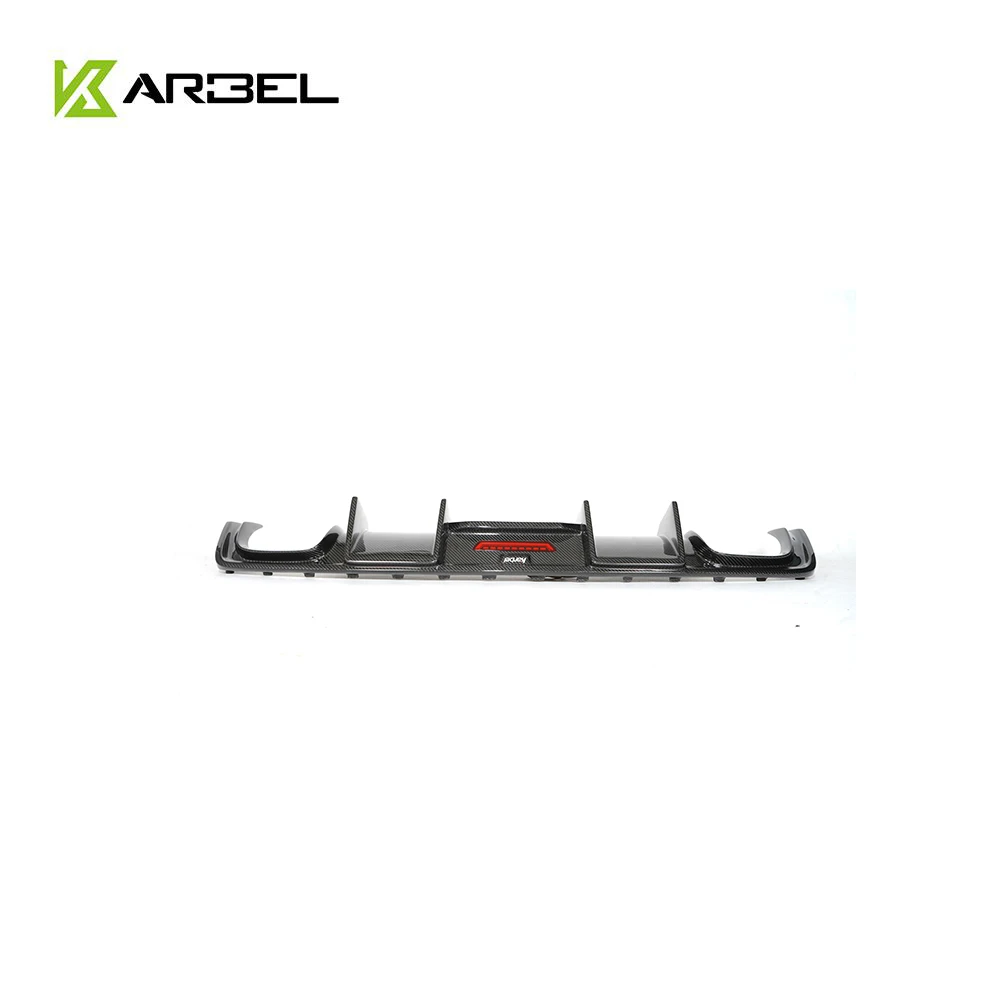 

Carbon fiber rear bumper lip diffuser with light rear diffuser lip