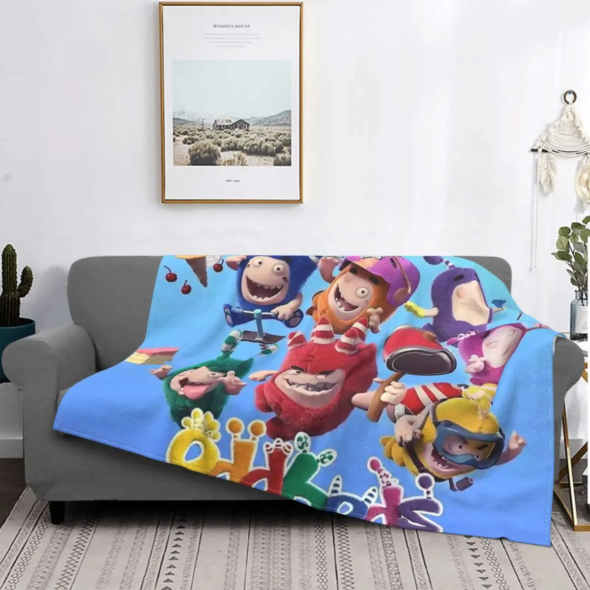 

Oddbods ТВ анимация 2020 одеяло покрывало для кровати клетчатое покрывало для дивана теплое одеяло плед на диван