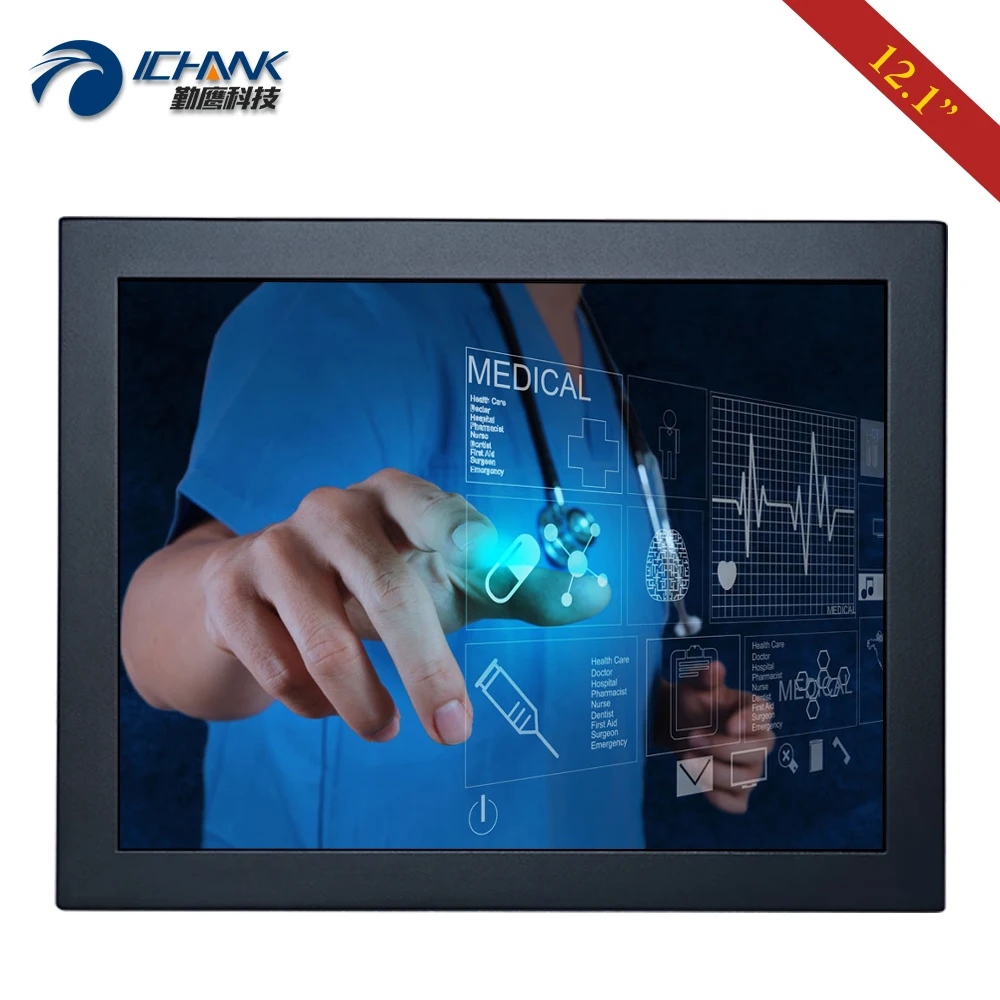 ZB120TC 592D/12 1 &quot1024x768 HDMI USB VGA с металлическим корпусом бесплатный 10 точечный