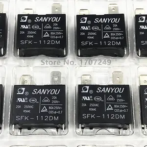 1 шт. Оригинальное реле SANYOU SFK-112DM 12VDC 20A 250VAC 4Pins реле кондиционера может заменить JQX-102F HF102F-12V G4A-1A-E-12V