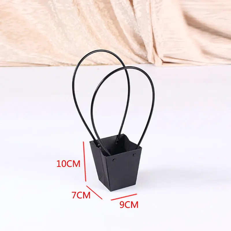 A-8 Крафт-Бумажные пакеты Цветочная коробка с ручкой водостойкий букет флорист подарочная упаковочная коробка День Святого Валентина розы коробки вечерние украшения - Цвет: A-8