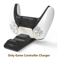 wireless game controller dual charger for ps5 with conversion head rechargeable breathing light game controller charger