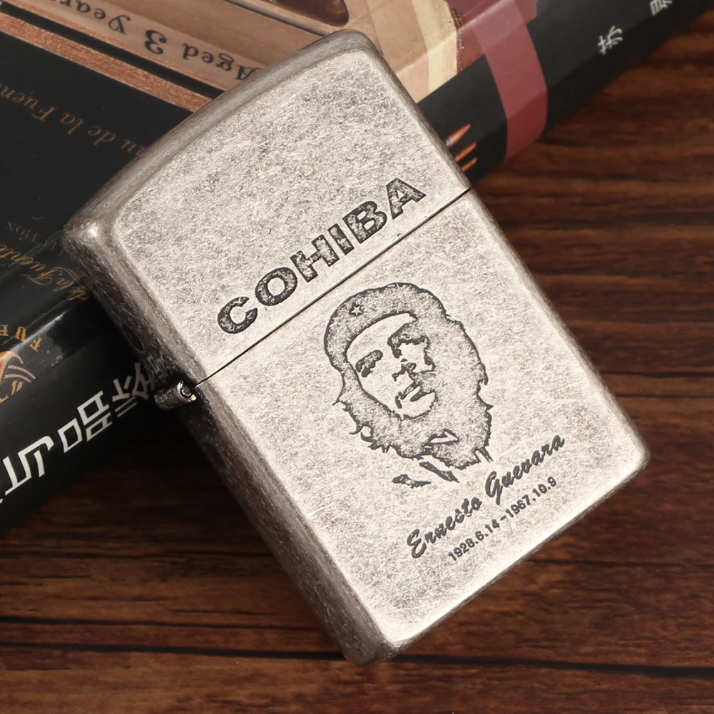 COHIBA зажигалка для сигар, 2 фонарь, Крутые гаджеты, портативная Зажигалка для сигарет, аксессуары для путешествий с подарочной коробкой