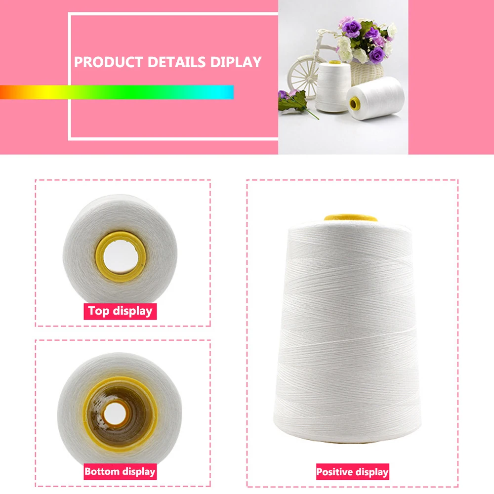 6000 ярдов прочное и шитье для шитья полиэфирных нитей швейные принадлежности