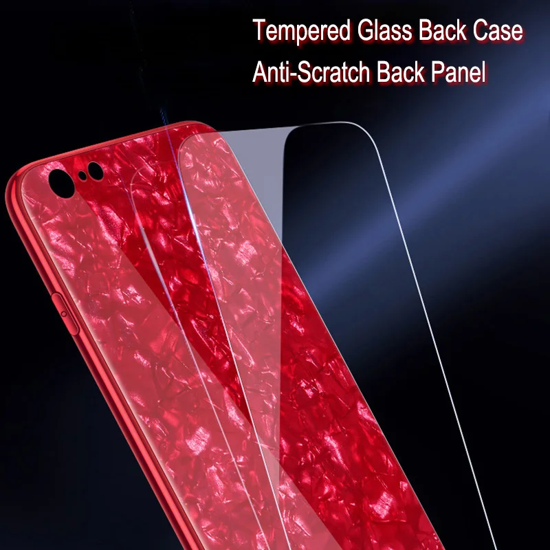 Роскошный Гальванизированный 9H чехол для телефона из закаленного стекла Apple iPhone X