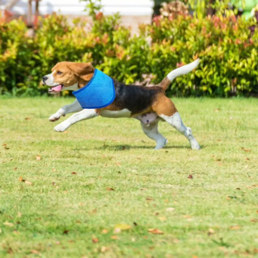 Охлаждающий ошейник для питомцев Воздухопроницаемый шарф собак и кошек ткань