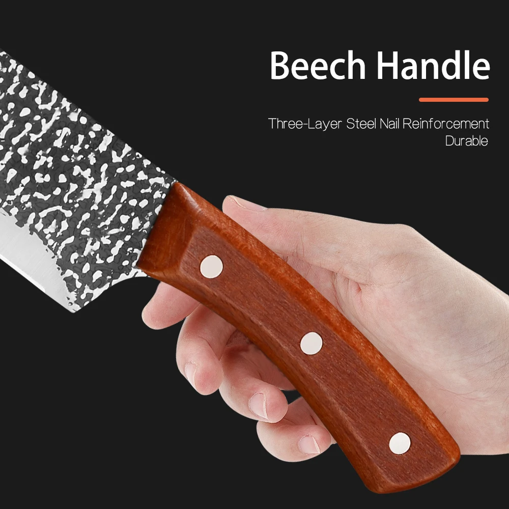 Штамповочные ножи SOWOLL ручной работы кованые нож шеф-повара Клипсы из нержавеющей