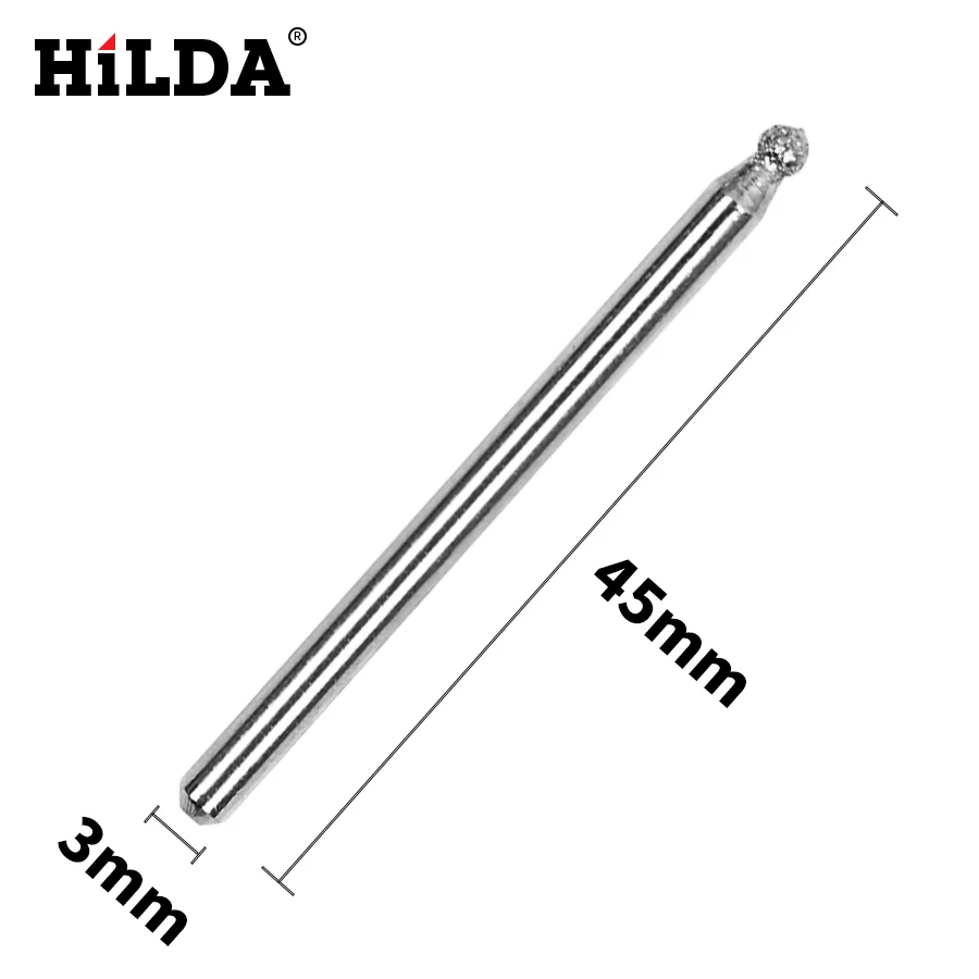 Набор алмазных сверл HILDA 30 шт. вращающиеся инструменты для Dremel 1/8 &quot150 грит