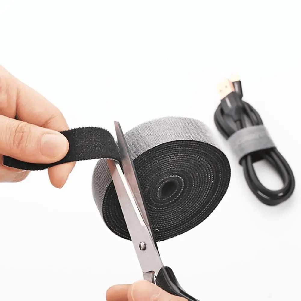

Cable Strap Convenient Self-adhesive Nylon Velcros Binding Cable Tie Roll Wire Tidy Fastening Tape Storage Buckle for Office